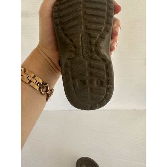 Crocs Toddler Boys Classic Flip Flop Sandals size 8c Brown - Picture 7 of 7